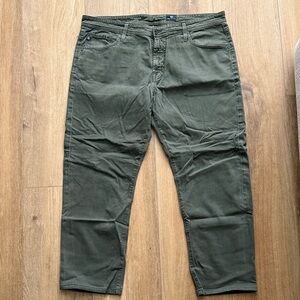 AG Adriano Goldschmied The Graduate Pants in Dark Olive